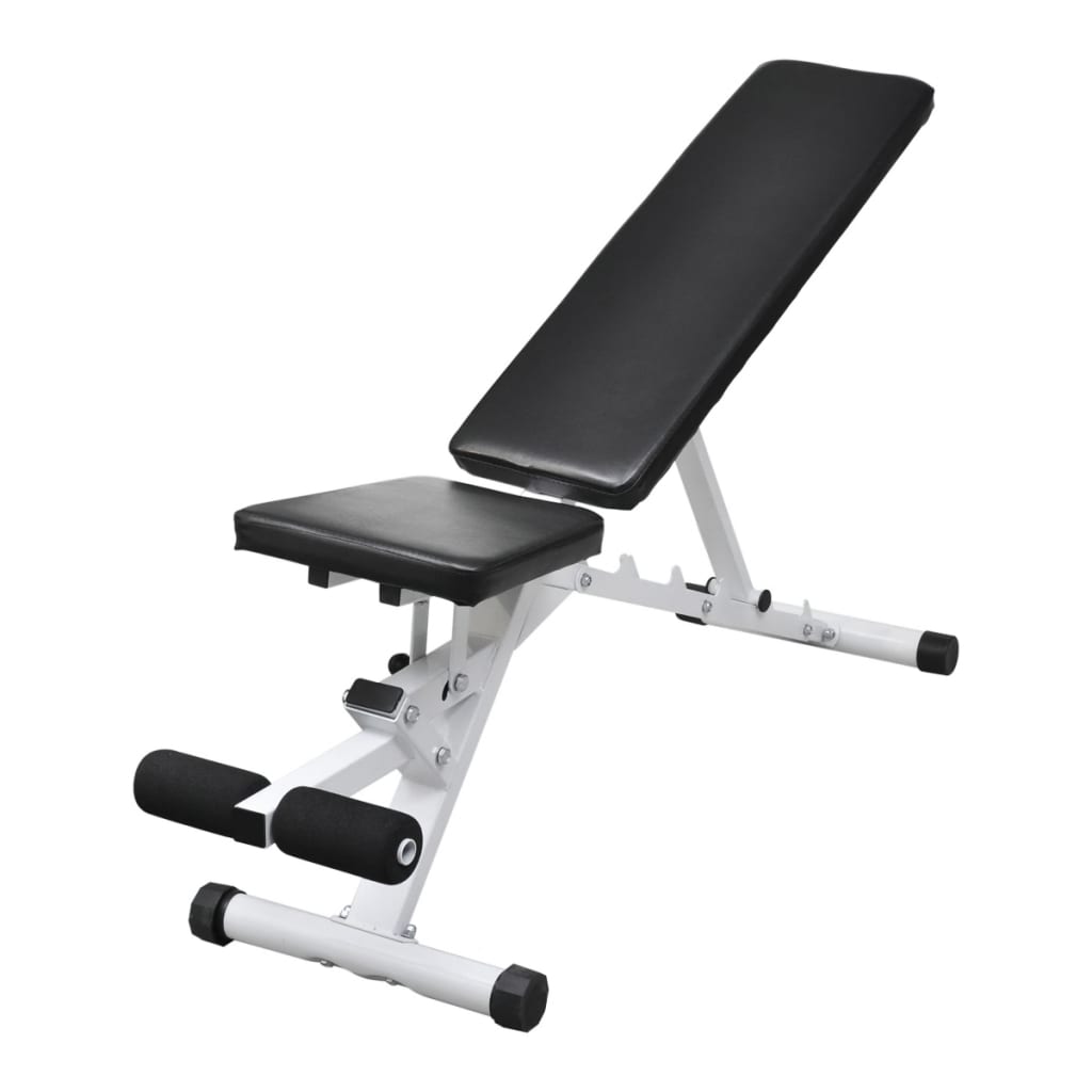 VidaXL Fitness Bank – Verstellbare Rückenlehne | Stahl | Home Gym