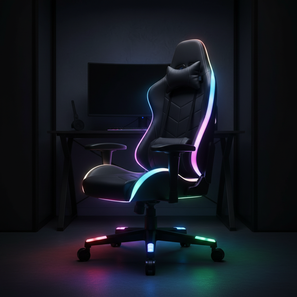 Gaming Stuhl mit RGB LED