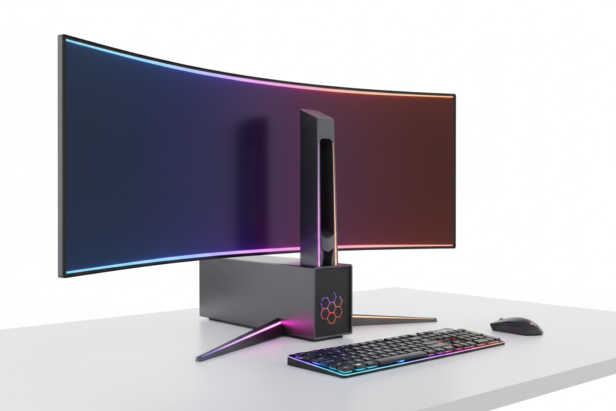 All-in-One Gaming PC mit Curved Monitor