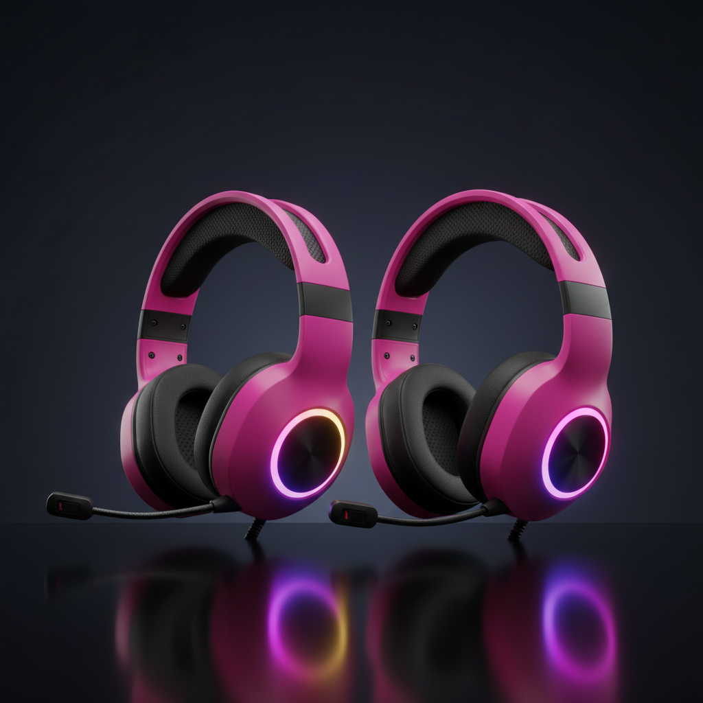 Kopfhörer Pink 2er-Set