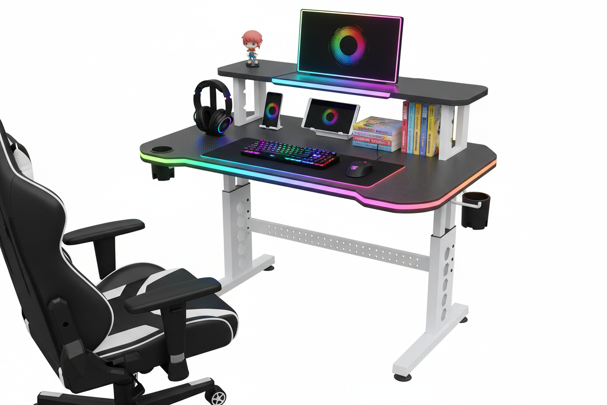 Gaming Tisch mit LED für Jugendliche