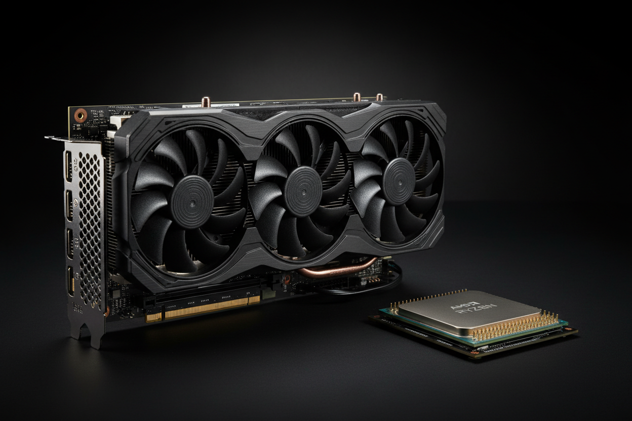 RTX 3060 und AMD Ryzen Komponenten