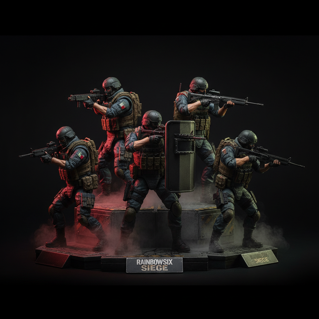 Tom Clancy's Rainbow Six Siege 5er Sammelfiguren Set