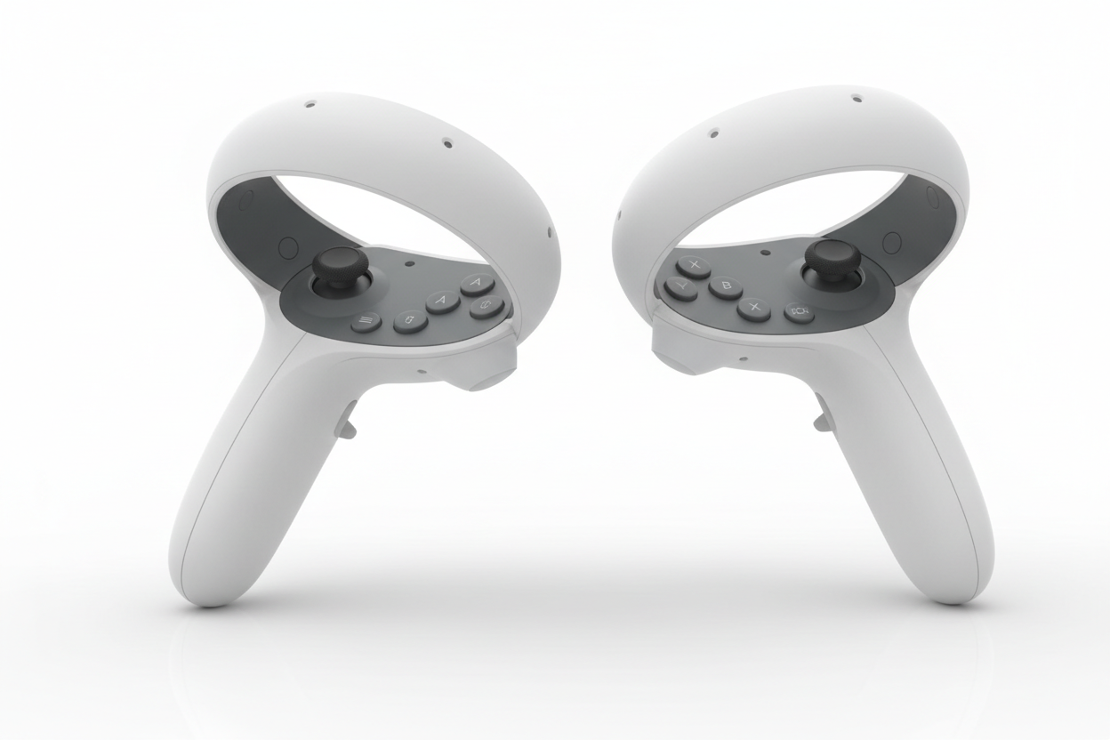 VR Controller mit Buttons und Tracking-Ring
