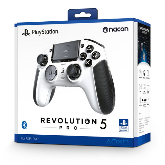 Nacon Revolution 5 Pro Controller Weiß – PlayStation 5 | Hall Effect Joystick & Adaptive Trigger