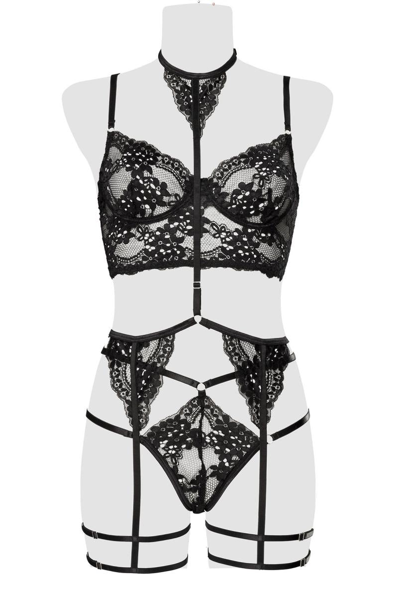 Grey Velvet 3-teiliges Set 15314 – Schwarz