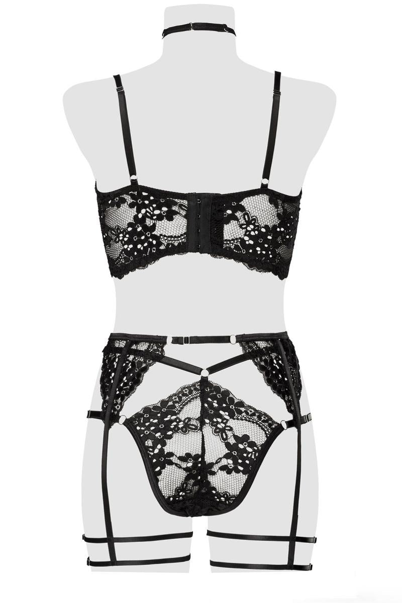 Grey Velvet 3-teiliges Set 15314 – Schwarz