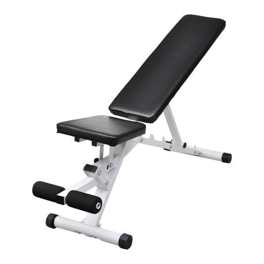 VidaXL Fitness Bank – Verstellbare Rückenlehne | Stahl | Home Gym