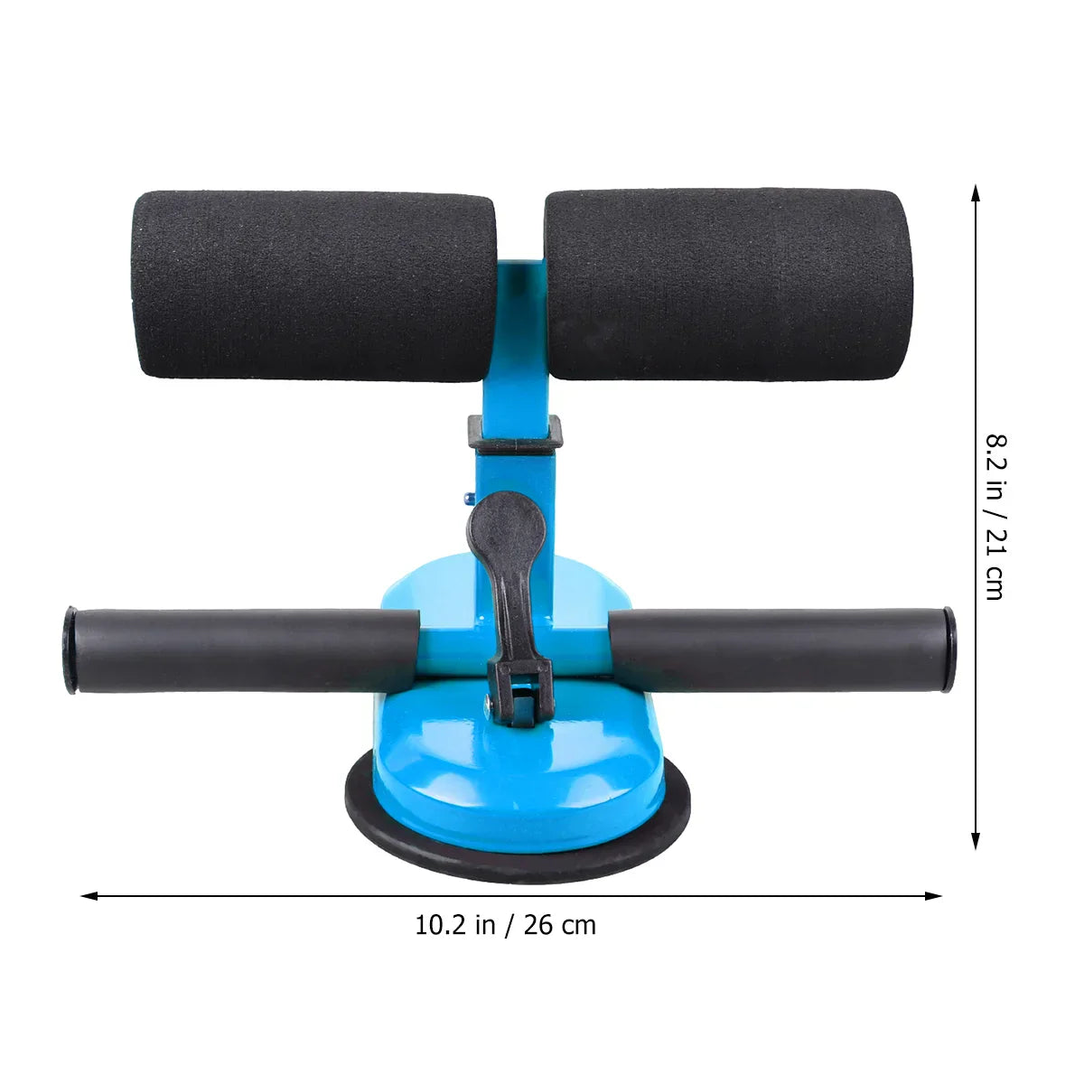NNEOBA Suction Cup Sit-Up Assist Device – Blau | Doppelstange | Core Training