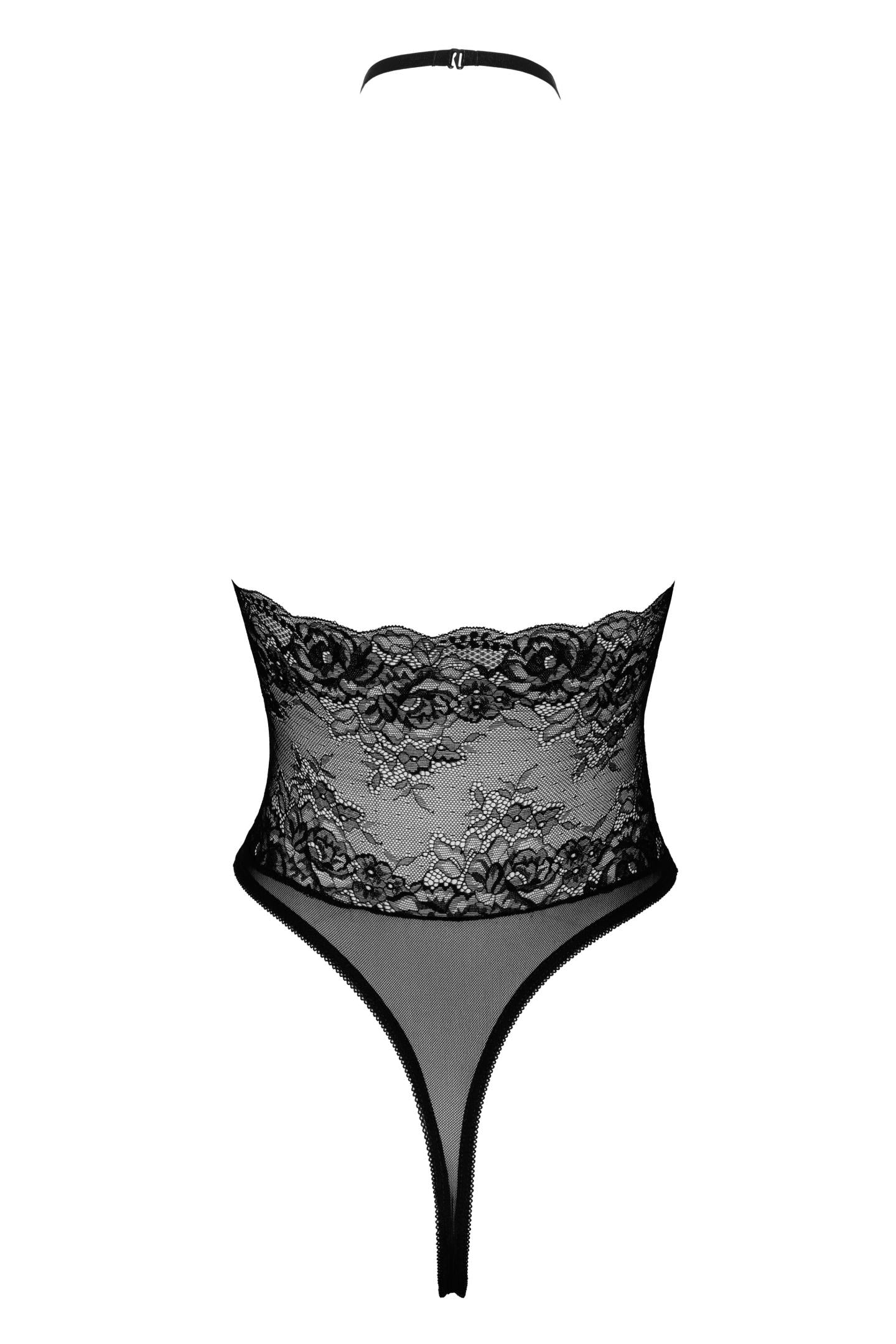 Sexy Kiss Body – Dessous aus Spitze & Mesh | Schwarz | Größe L/XL