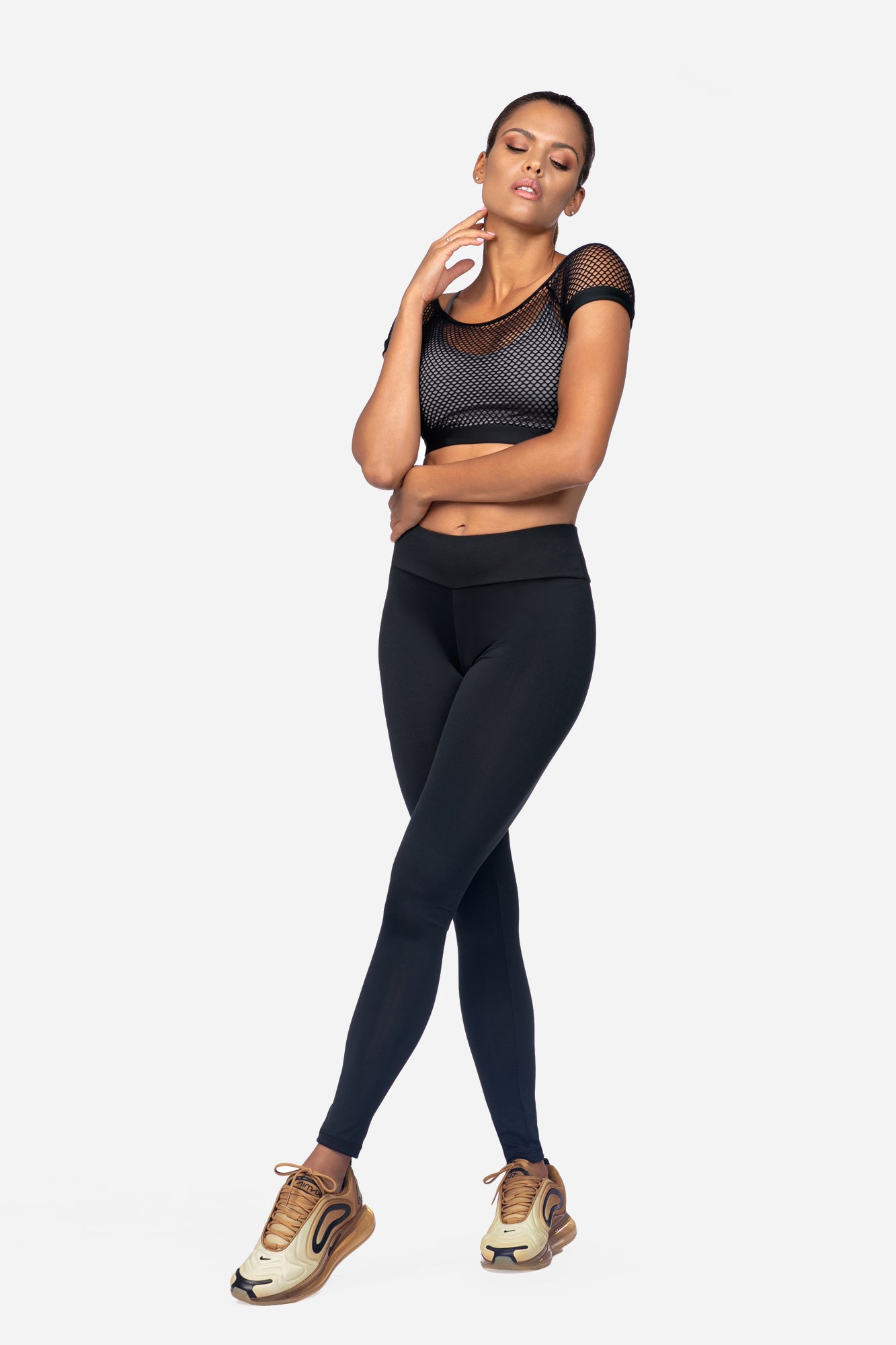 Damen Sport-BH Fitness Top L5167 – Schwarz/Grau | S–XL