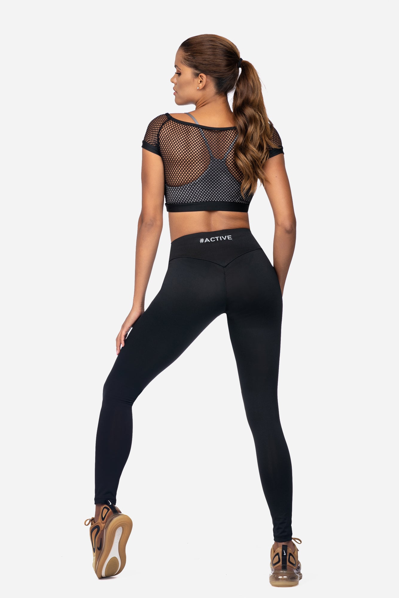 Damen Sport-BH Fitness Top L5167 – Schwarz/Grau | S–XL