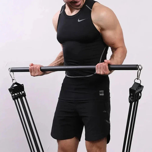 NNEOBA Fitness Stick Pilates Bar – Schwarz | 800 lbs | Full-Body Training