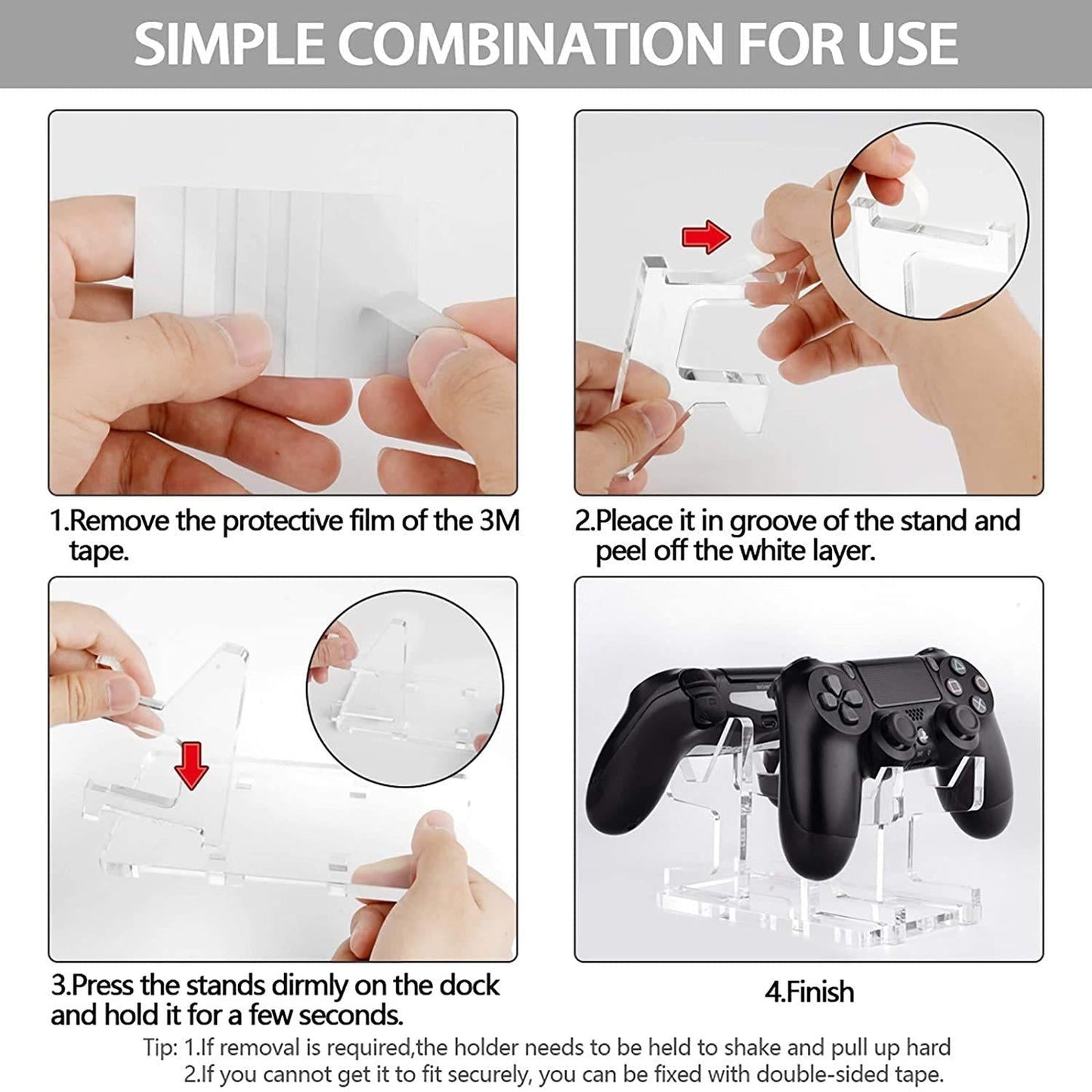 NNEIDS Acrylic Game Console Stand For Xbox Elite / Ps4 / Ps5 / Nvidia