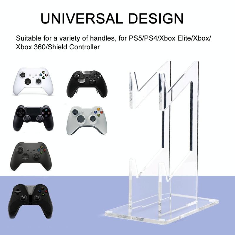 Transparenter Acryl-Controller-Ständer – Doppelstöckig für PS5 / PS4 / PS3 / Xbox