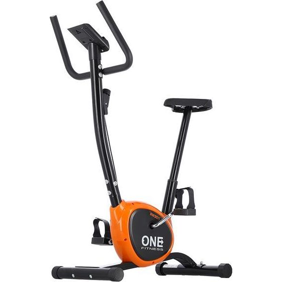 ONE Fitness RW3011 Ergometer – Schwarz-Orange | Riemenbremse | 100 kg