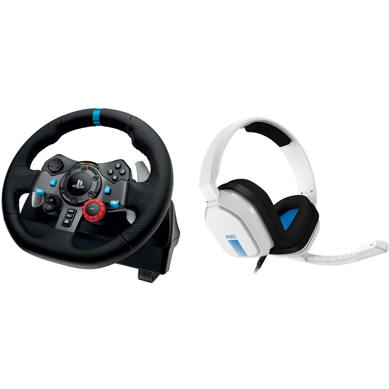 Logitech G29 Driving Force Racing Wheel + Logitech Astro A10 PS4 Headset készlet (PC / PS3 / PS4 / PS5)