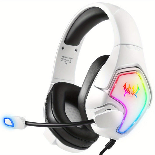 Gaming Headset 7.1 Surround mit RGB & Noise-Cancelling-Mikrofon – PS4, PS5, Xbox, PC, Switch