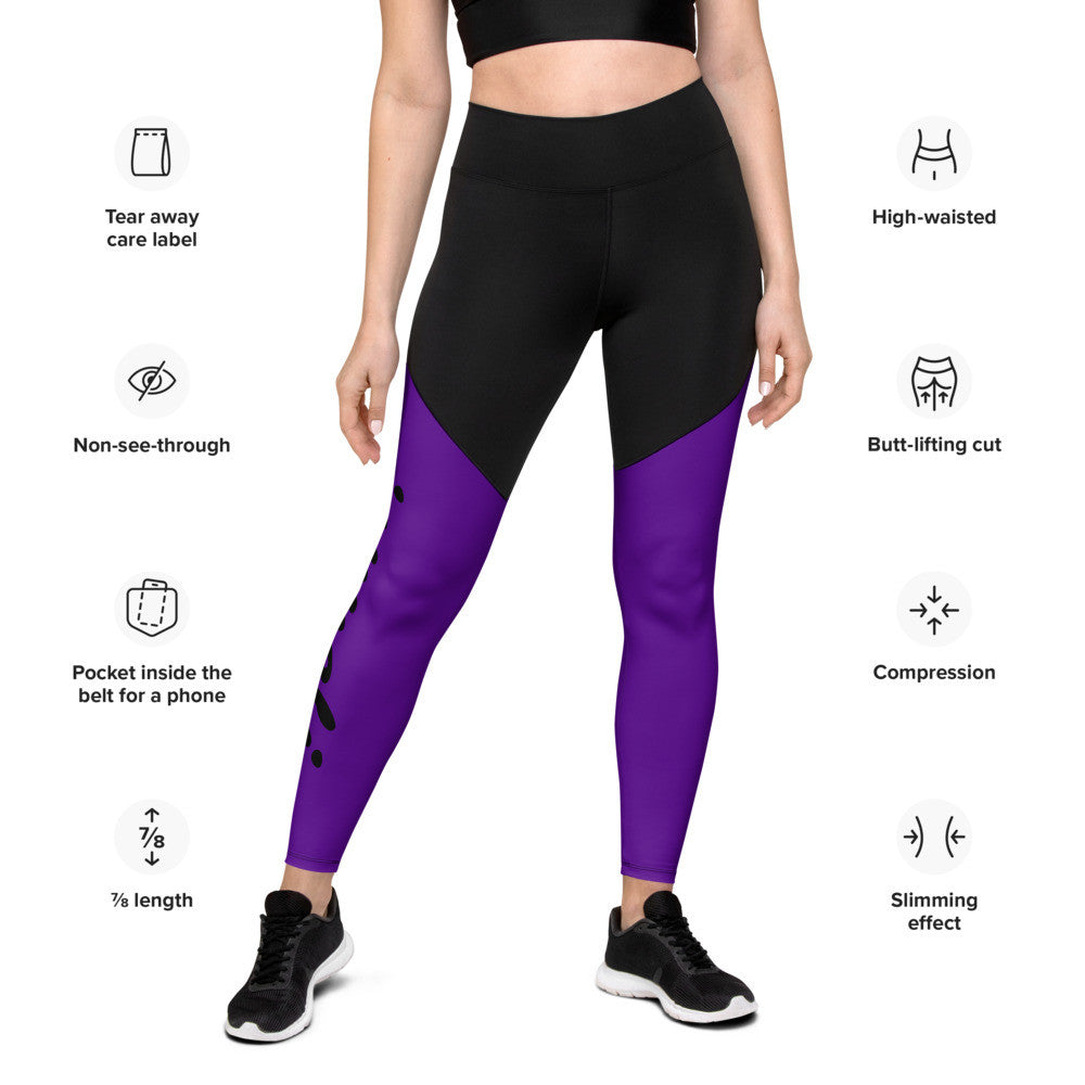 Gianneli – Sport-Leggings mit Kompression | ⅞-Länge