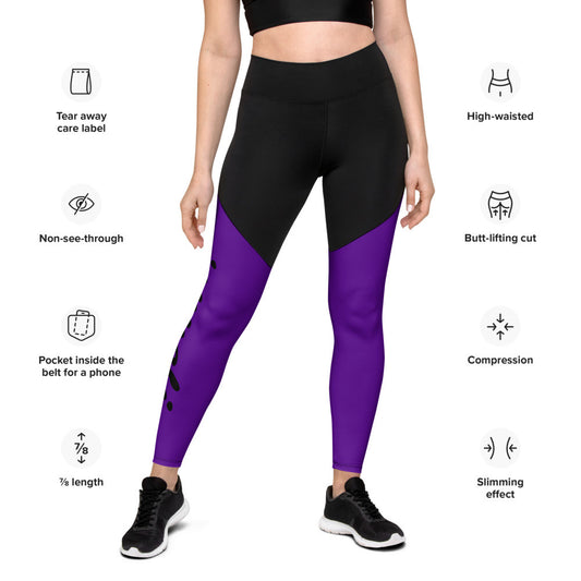 Gianneli – Sport-Leggings mit Kompression | ⅞-Länge