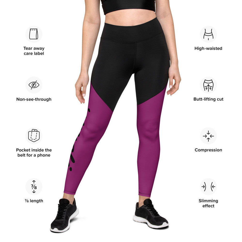 Gianneli – Sport-Leggings mit Kompression | ⅞-Länge