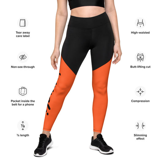 Gianneli – Sport-Leggings mit Kompression | ⅞-Länge