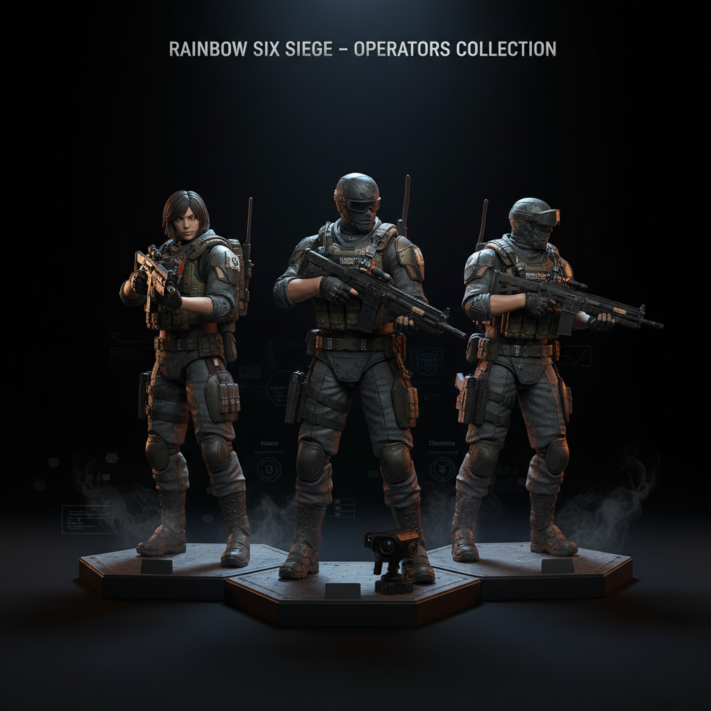 Tom Clancy's Rainbow Six Siege 3er Sammelfiguren Set