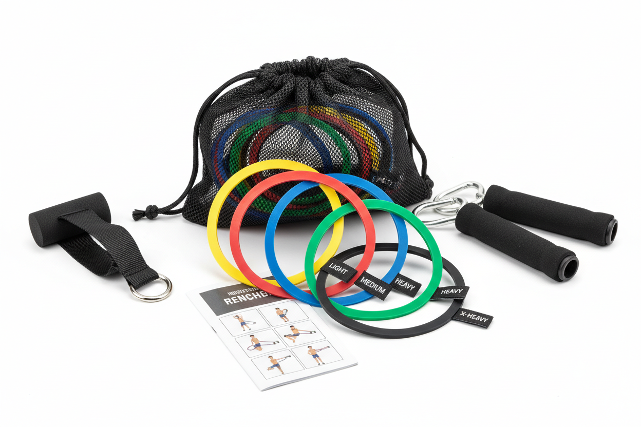 Widerstandsbänder Set mit Türanker und Tragetasche