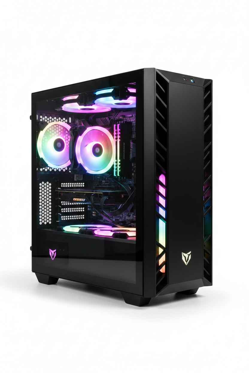 Einsteiger Gaming Tower PC mit RGB Beleuchtung