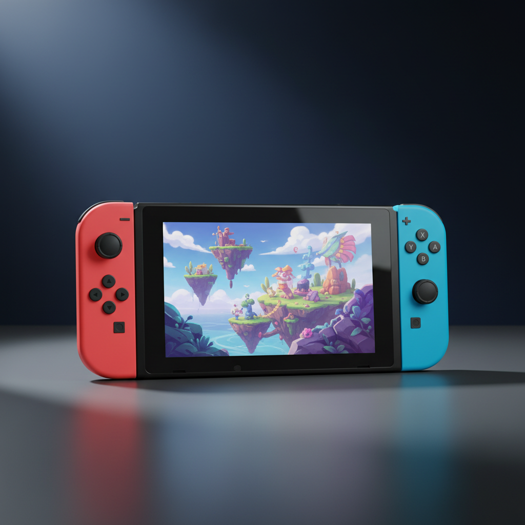 Nintendo Switch Konsole mit 2 Joy-Con Controllern