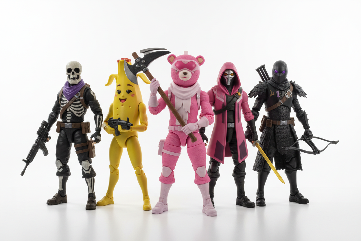 5 große Fortnite Sammelfiguren Set