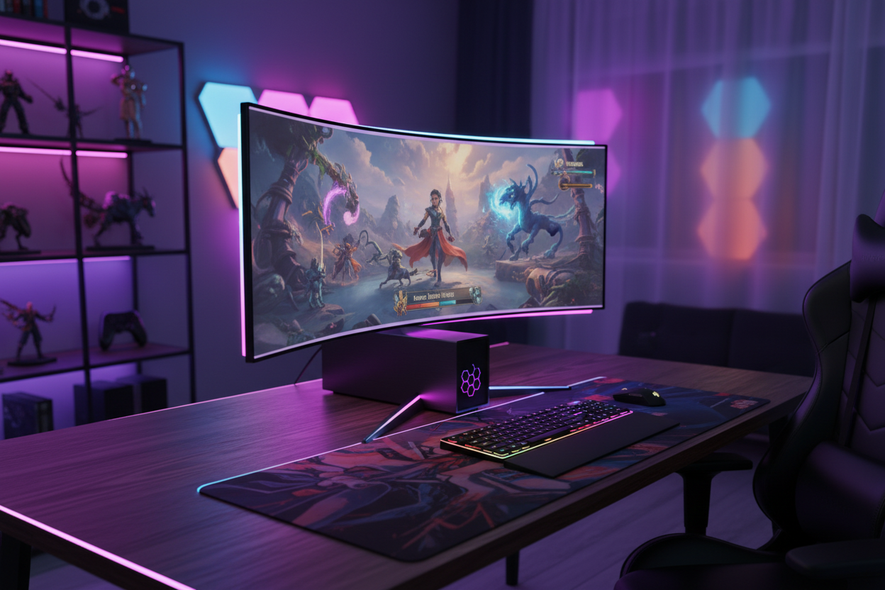 All-in-One Gaming PC im Gaming-Zimmer Setup