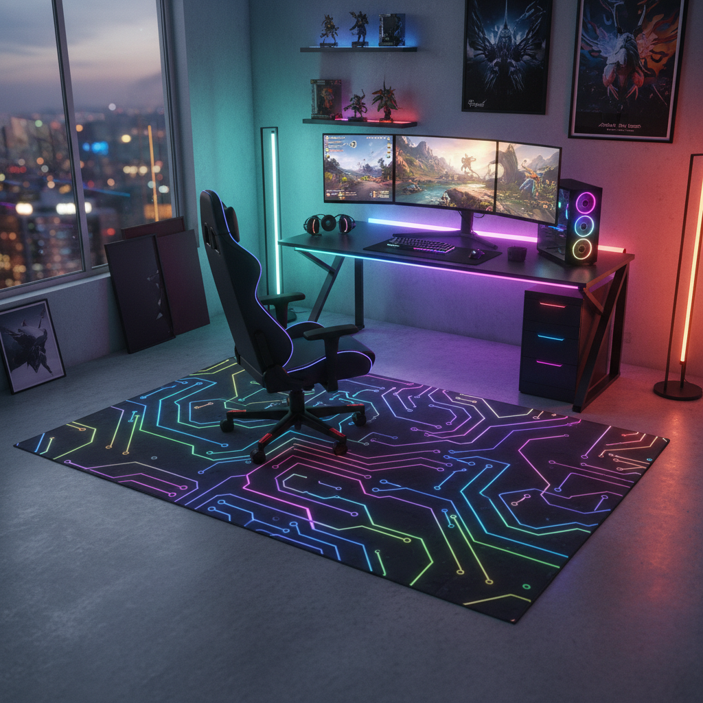 Gaming Teppich XXL im Gaming-Setup