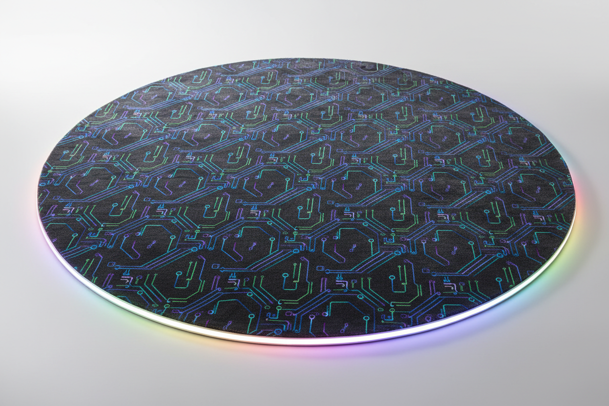 Gaming-Teppich mit RGB-LED Frontansicht