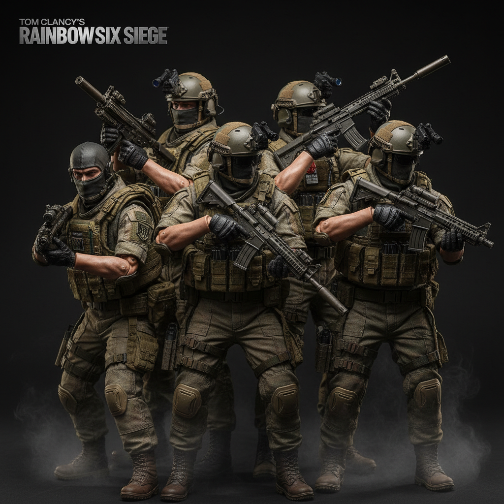 Rainbow Six Siege 5er Set Nahaufnahme