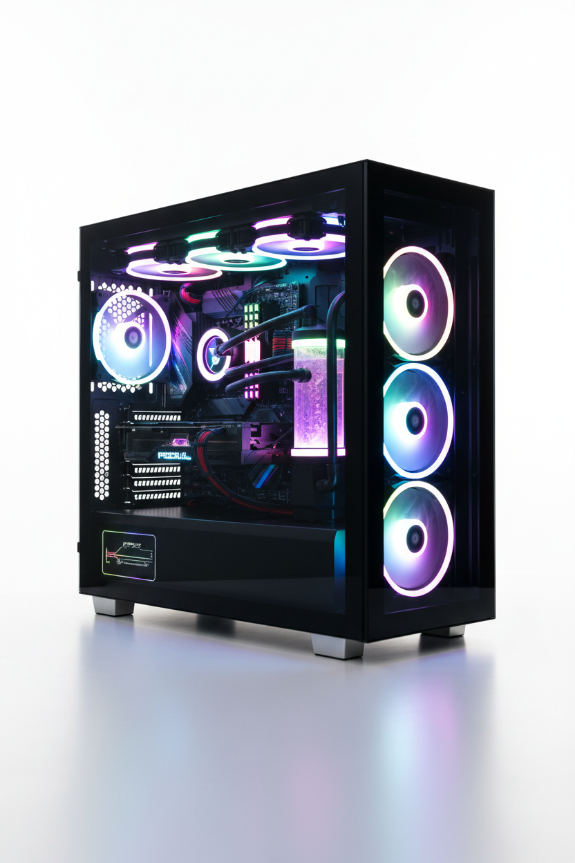 High-End Gaming Tower PC mit RGB Beleuchtung